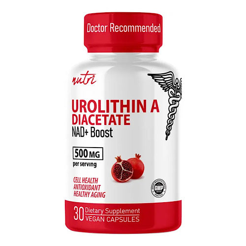 Nutri, Urolithin A NAD+ Boost, 500mg, 30 Vegan Capsules