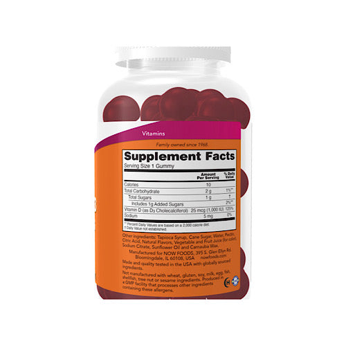 Now Foods, Vitamin D3 1000 IU, 90 Gummies