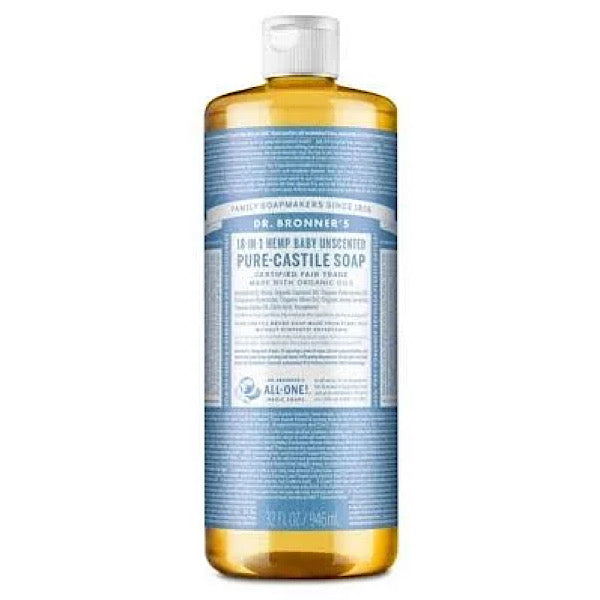 Dr. Bronner's Pure-Castile Liquid Soap, Baby, 32 oz