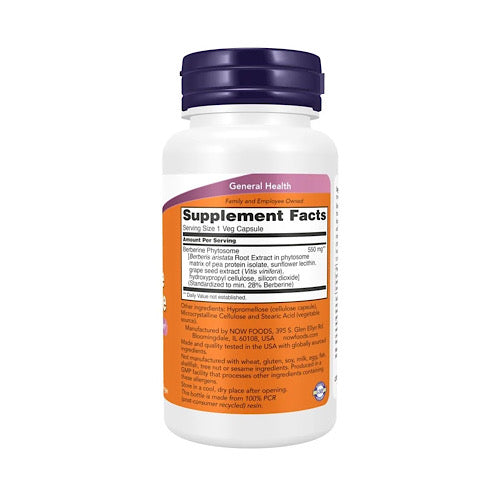 Now Foods Berberine Phytosome - 60 Veg Capsules