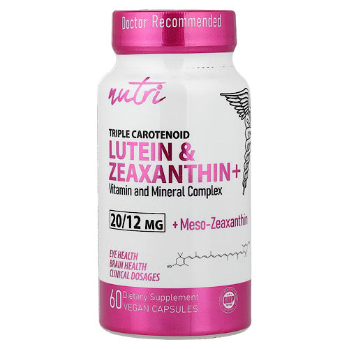 Nutri, Lutein & Zeaxanthin+, 60 Vegan Capsules