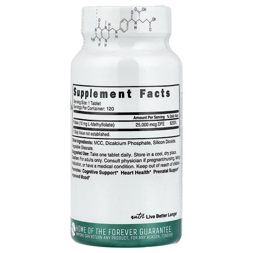 Nutri Methyl Folate, 15 mg, 120 Vegan Tablets