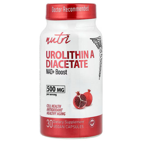 Nutri, Urolithin A NAD+ Boost, 500mg, 30 Vegan Capsules