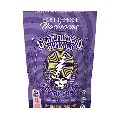 Host Defense Cosmic Focus Grateful Dead Mushroom Gummies with Lion’s Mane, B12 & Niacin for Focus, Memory Support Plus, 90 Count