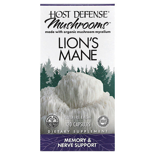 Host Defense, Mushrooms, Lion's Mane, 120 Capsules