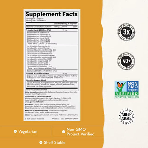Dr. Formulated Probiotics ImmuneBiotic 40+, 30 Capsules