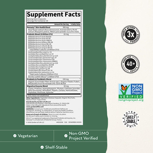 Dr. Formulated Probiotic Age 40+ Radiance Biotic, 60 Veg Capsules