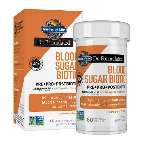 Dr. Formulated Probiotic Age 40+ Blood Sugar Biotic, 60 Veg Capsules