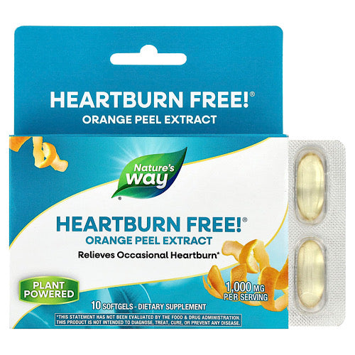 Nature's Way, Heartburn Free!, 10 Softgels