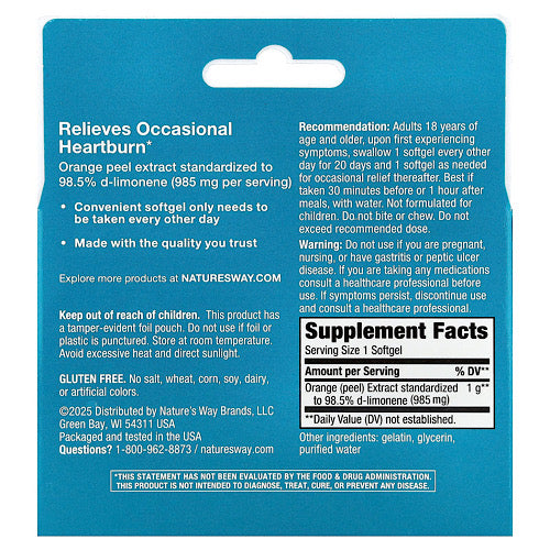 Nature's Way, Heartburn Free!, 10 Softgels