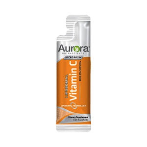 Aurora Nutrascience Liposomal Micro-Pack Vitamin C 1000mg, 10 Pack 0.24 fl oz Single Servings