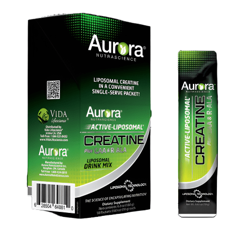 Aurora Nutrascience, Active-Liposomal Creatine + GAA & R-ALA, 10 packets: 0.63 oz each