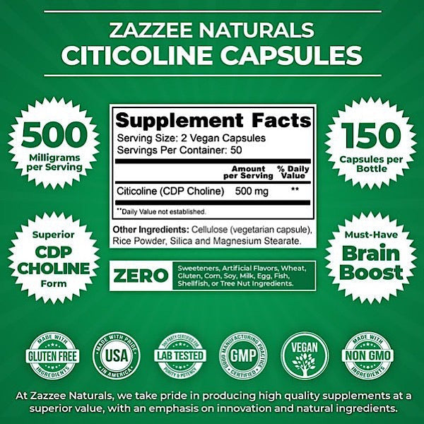 Citicoline 500mg, 100VC