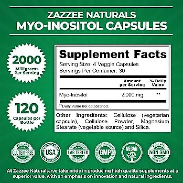 Myo-Inositol 2000mg, 120VC