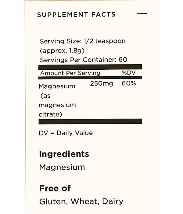 Solgar Magnesium Citrate Powder, 3.8 oz