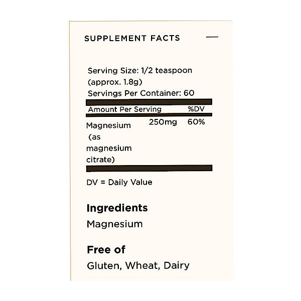 Solgar Magnesium Citrate Powder, 3.8 oz