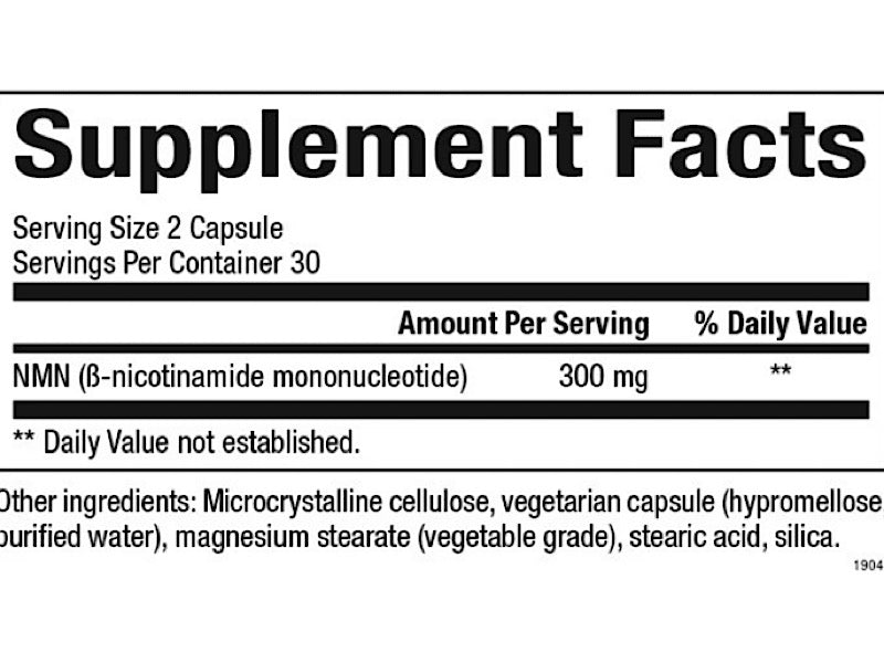 Natural Factors regenerLife NMNSurge 300mg NAD+ Boost, 60 Veg Capsules