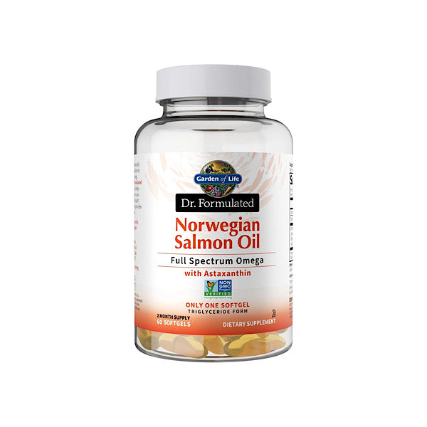 Garden of Life Dr. Formulated-Norwegian Salmon Oil, 60 Softgel