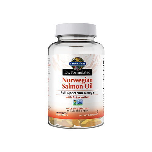 Garden of Life Dr. Formulated-Norwegian Salmon Oil, 60 Softgel