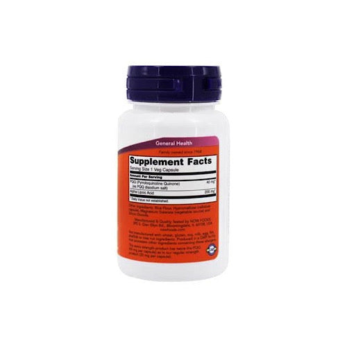 Now Foods, PQQ Extra Strength 40 mg, 50 Veg Capsules