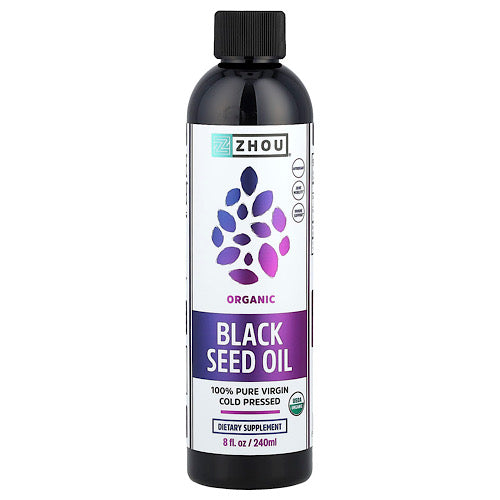 Zhou Nutrition, Organic Black Seed Oil, Cold Pressed, 8 fl oz