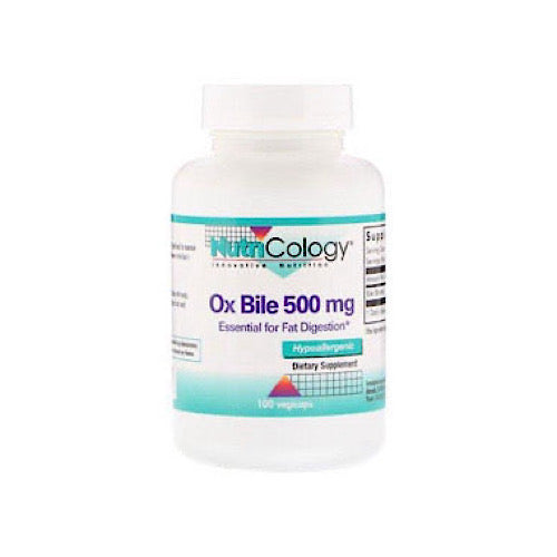 Nutricology Ox Bile 500 mg, 100 Veg Capsules