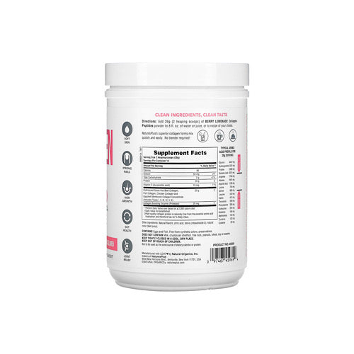Natures Plus, Collagen Peptides, Berry Lemonade, 0.8 lbs