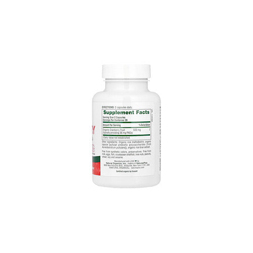 Natures Plus, Organic Cranberry, 60 Capsules