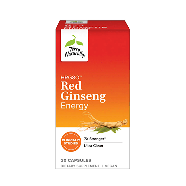 Terry Naturally HRG80 Red Ginseng Energy, 30 Capsules