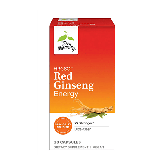 Terry Naturally HRG80 Red Ginseng Energy, 30 Capsules