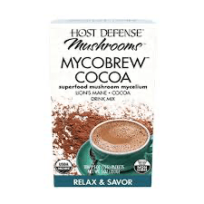 Host Defense, MycoBrew Cocoa Calm and Relaxation - Lion’s Mane Mushroom, 10 Pack