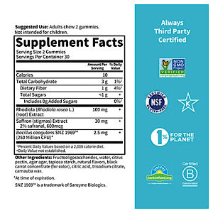 Garden of Life Herbals, Stress Relief Gummies, Berry, 60 Gummies
