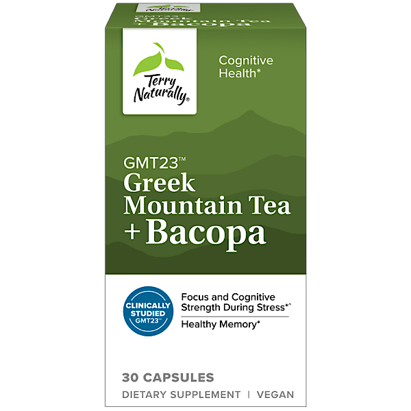 Terry Naturally, GMT23 Greek Mountain Tea + Bacopa, 30 Caps