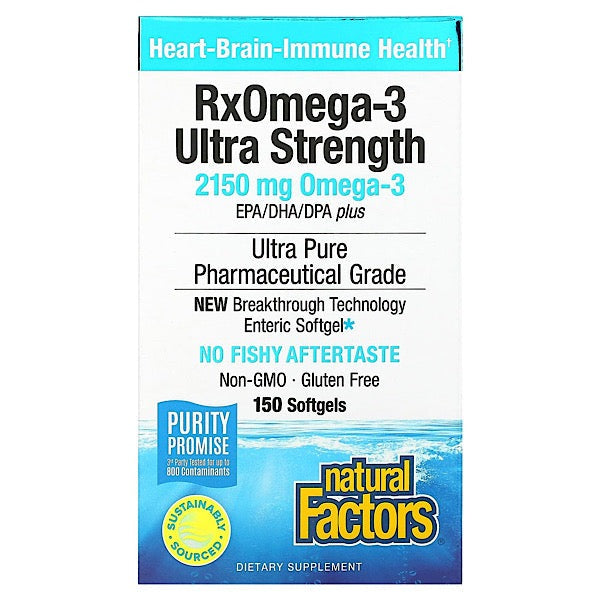 RxOmega-3 Ultra Strength Fish Oil, 2150 mg, 150SG