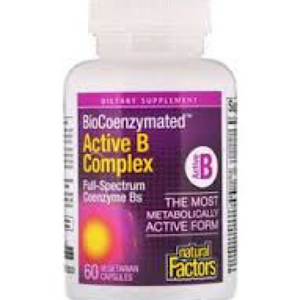 Natural Factors, Active B Complex, 60VC