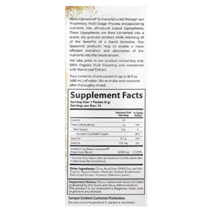 Aurora Nutrascience Nano-Liposomal®, Vitamin C, Liposomal Drink Mix, 10 Packets, 0.32 oz 9 g Each