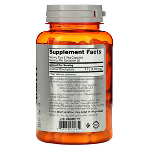 Now Foods, Creatine Monohydrate 750 mg, 120 Veg Capsules