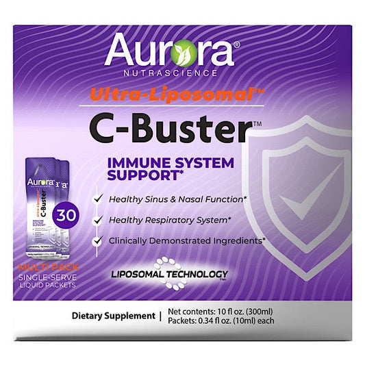 Aurora NutraScience Ultra-Liposomal C-Buster Immune System Support, 30 Packets