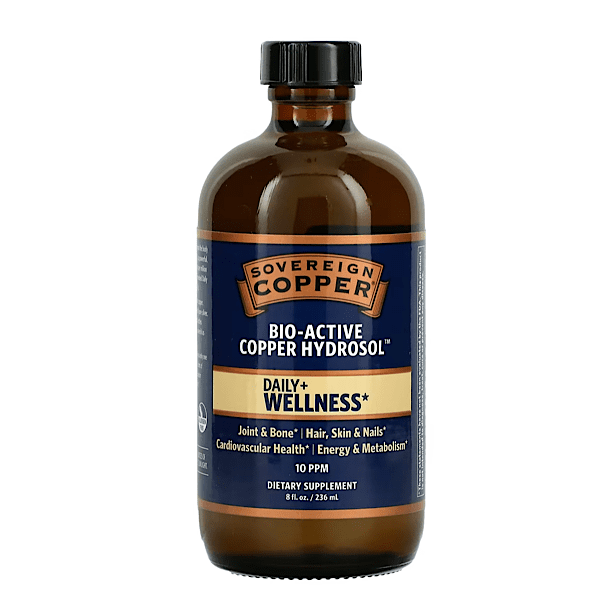 Sovereign Silver, Bio-Active Copper Hydrosol, 10PPM, 8oz