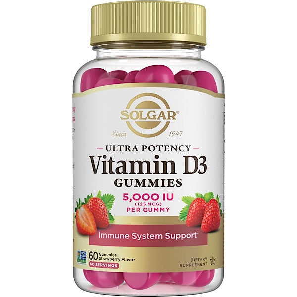 Solgar, Vitamin D3 5000IU, 60 Gummies