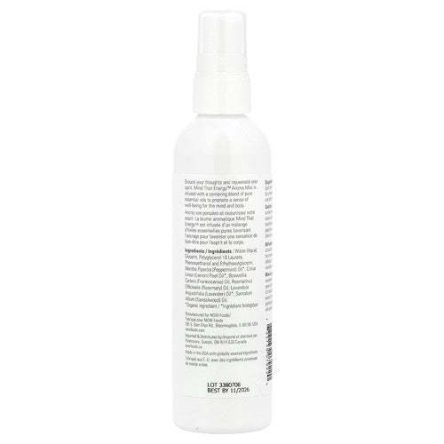 NOW Foods, Essential Oils, Mind That Energy™ Aroma Mist, 4 fl oz