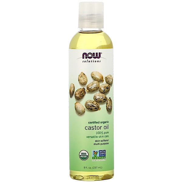 Now Essentials, Castor Oil 8oz, Certified Organic