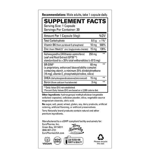 Terry Naturally, Complete Testosterone Support, 30 Capsules