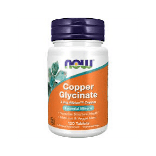 Now Foods, Copper Glycinate 3mg, 120 T