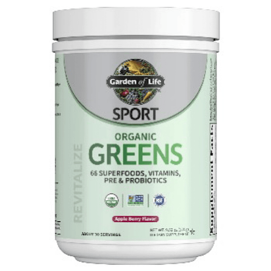 Garden of Life Sport Organic Greens, Apple Berry, 9.52oz