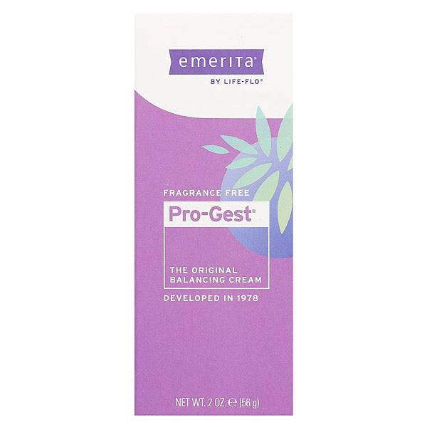 Emerita, Pro-Gest, The Original Balancing Cream, Fragrance Free, 2 oz 56 g