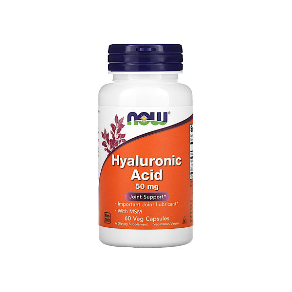 Now Foods, Hyaluronic Acid w/ MSM 50 mg, 60 Veg Capsules