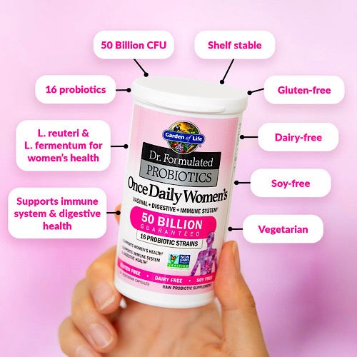 Dr. Formulated Probiotics, Once Daily Women's, 50 Billion, 30 Vegetarian Capsules