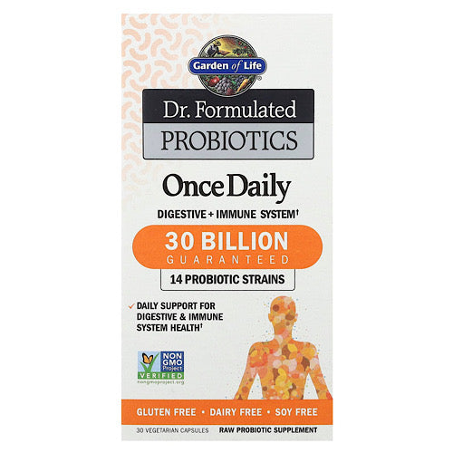 Dr. Formulated Probiotics, Once Daily, 30 Vegetarian Capsules