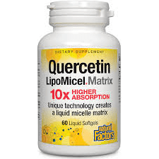 Natural Factors Quercetin LipoMicel Matrix, 60 Liquid Softgels